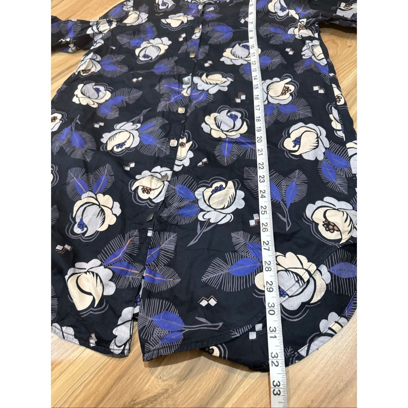 Guru Gudrun Sjoden Cotton Lightweight Floral button front blouse Size M / US 6-8 / IT 42-44 - 6 Thumbnail