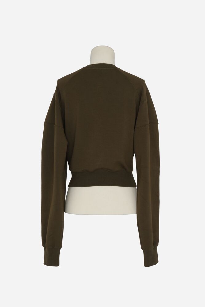 Saint Laurent Paris o1b1hav111125 Sweater in Green Size M / US 6-8 / IT 42-44 - 2 Thumbnail