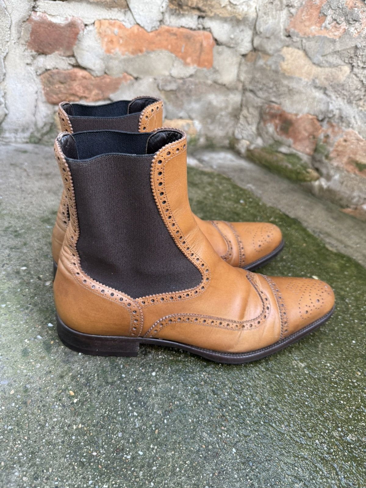 Dolce & Gabbana 🇮🇹 Dolce & Gabbana 🇮🇹 (642 1776) Men's Cancel Boots U.k-6.5 Size US 7.5 / EU 40-41 - 3 Thumbnail