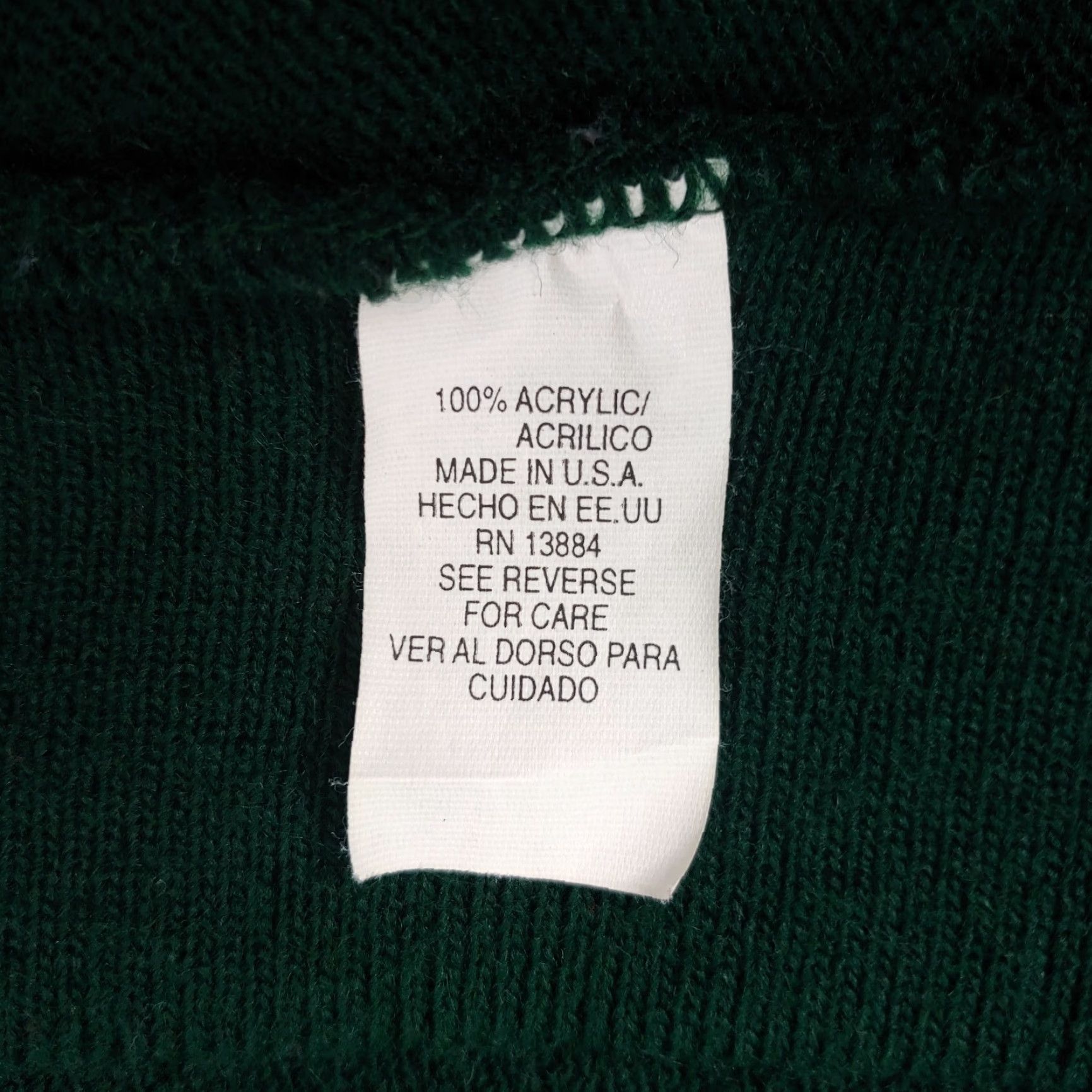 Izod VINTAGE IZOD Cardigan Sweater Men L Hunter Green V-Neck Knit Logo 80s Academia Grandpacore Grunge Size US L / EU 52-54 / 3 - 5 Thumbnail