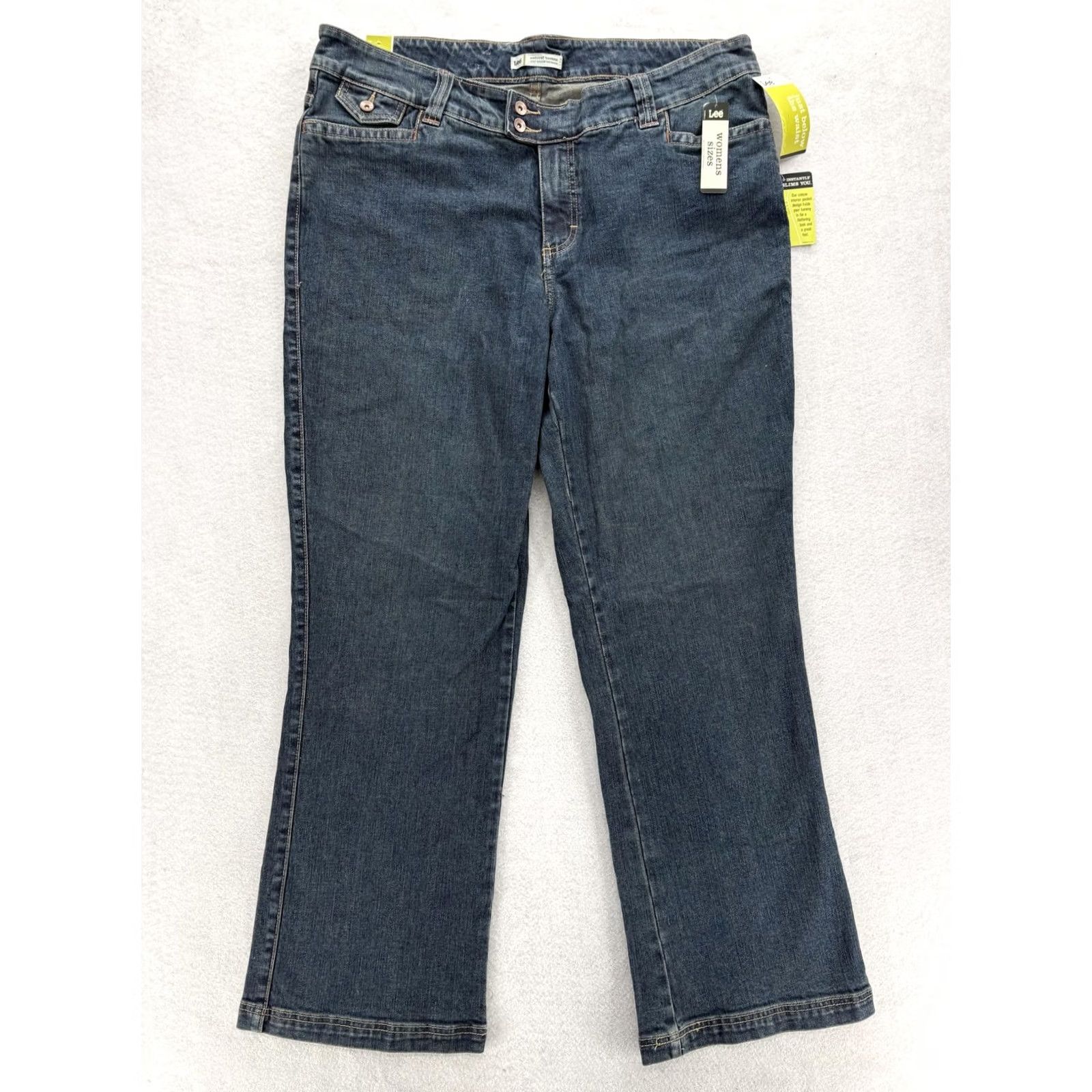 Lee Lee Bootcut Jeans Womens 20W Blue Medium Wash High Rise Stretch NWT Size 42" / US 20 - 2 Thumbnail