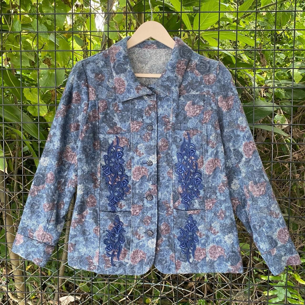 Flower Mountain × Japanese Brand × Vintage Vintage Flower Motive Button Up Coat Size M / US 6-8 / IT 42-44 - 2 Thumbnail