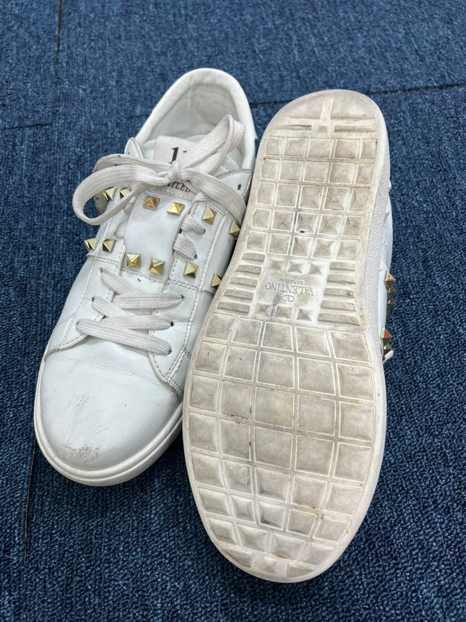 Valentino Valentino Rockstud Untitled White Leather Sneakers UK 6 Size US 6 / EU 39 - 6 Thumbnail