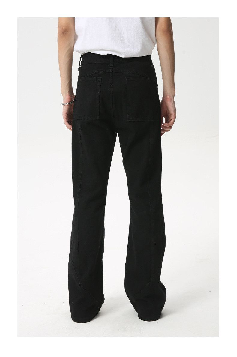 Japanese Brand × Jean Black cleanfit high street simple flared casual jeans Size US 34 / EU 50 - 6 Thumbnail
