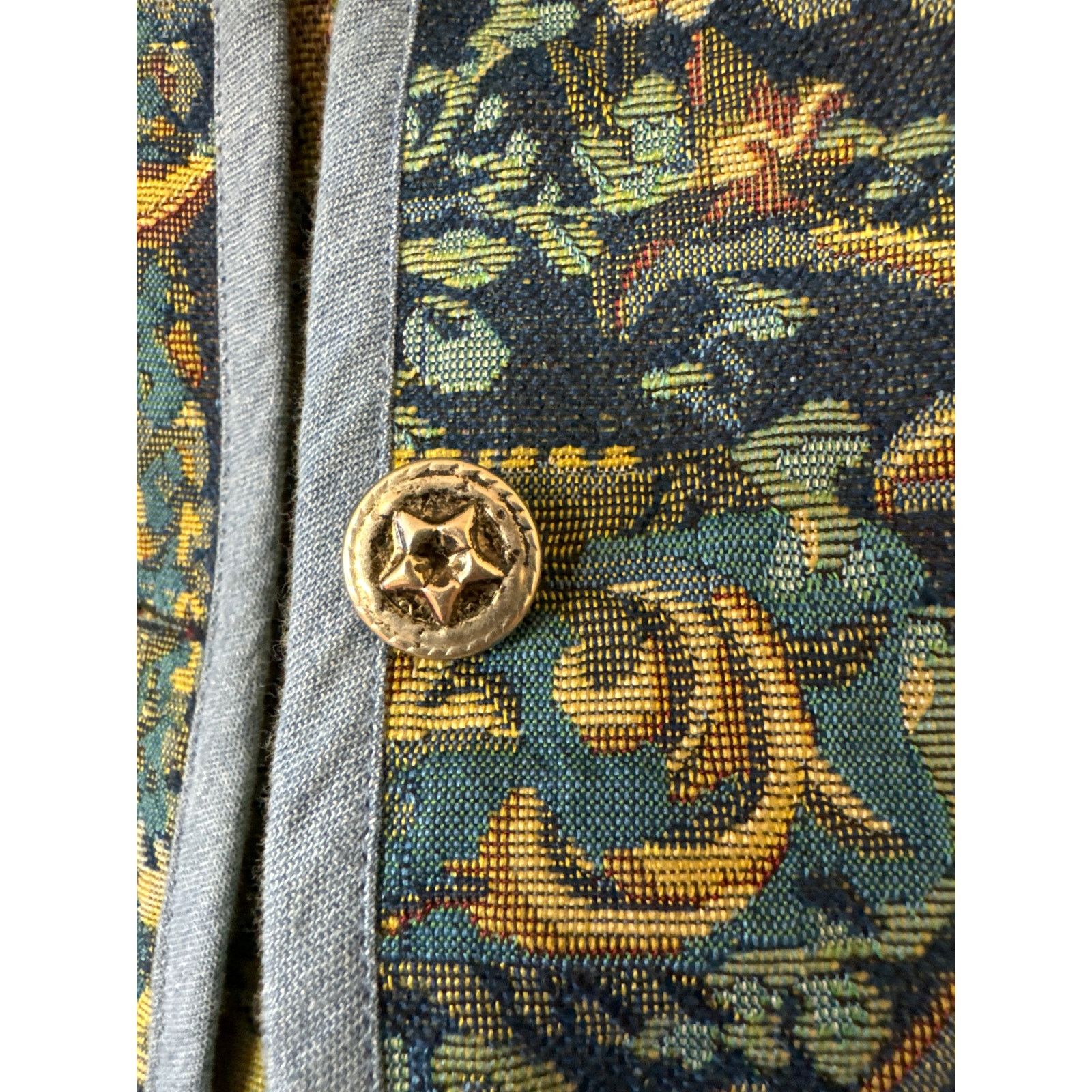 Other BFA Classics Medium Tapestry Blue Floral Button Up Jacket Size M / US 6-8 / IT 42-44 - 3 Thumbnail