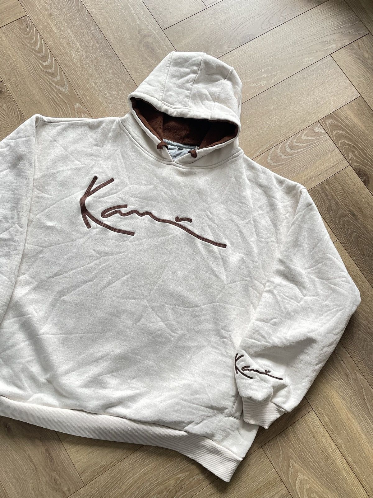 Karl Kani × Vintage Karl Kani Vintage Y2k Oversize Boxy Hoodie Sweatshirt Hiphop Size US XXL / EU 58 / 5 - 3 Thumbnail
