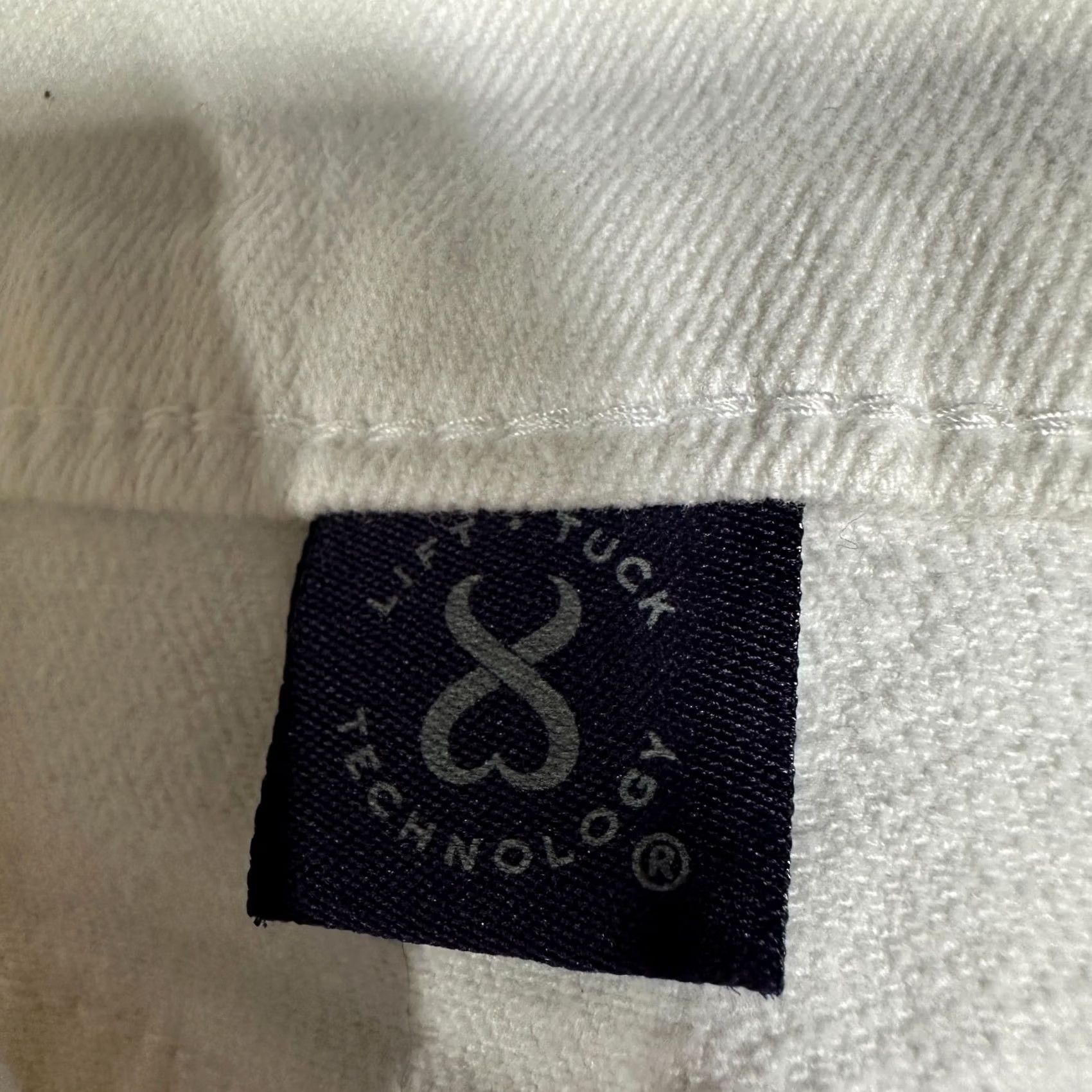 NYDJ NYDJ Womens Size 6 White Cotton Blend Stretch Crop Button Jeans Size 28" / US 6 / IT 42 - 7 Thumbnail