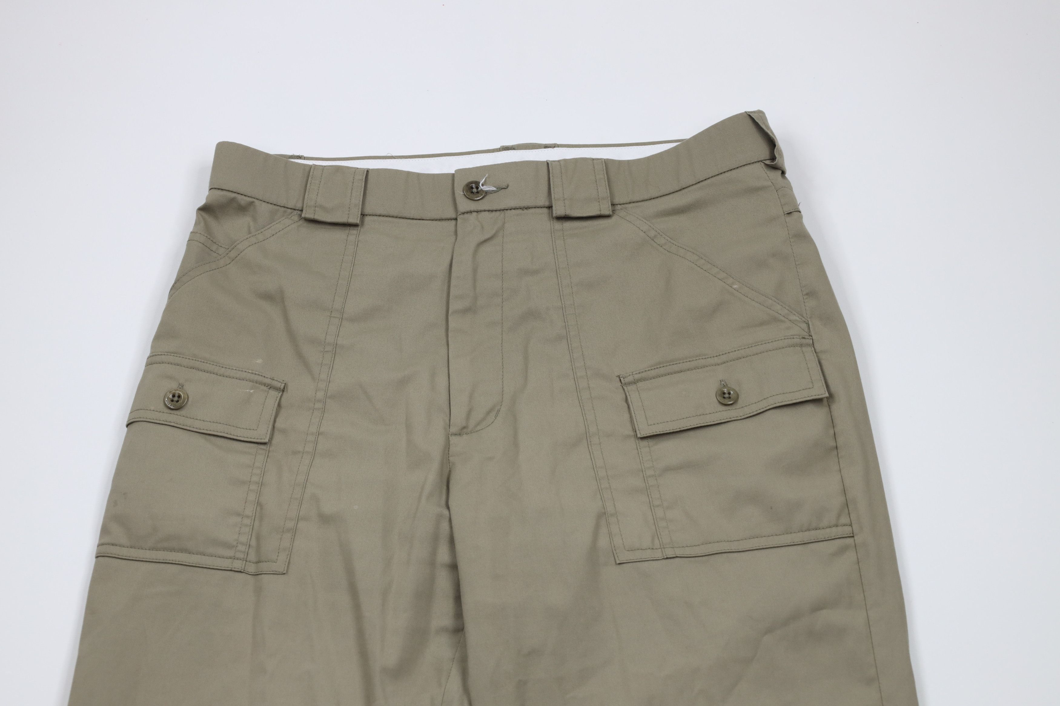 Vintage Vintage 90s Streetwear Stretch Wide Leg Front Cargo Pants Size US 34 / EU 50 - 2 Thumbnail