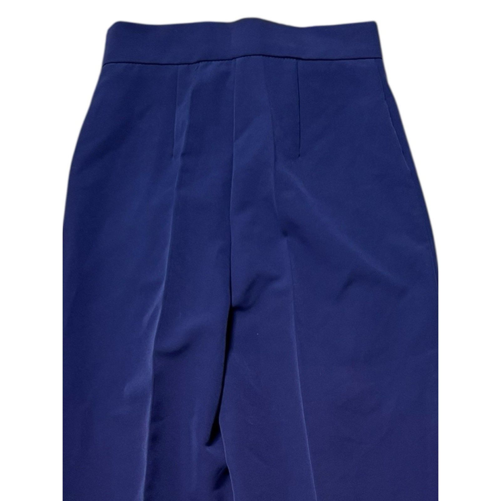 Other Mem.js YOOX NEW Blue Wide Leg Trouser Pants Size 4 Size 27" / US 4 / IT 40 - 5 Thumbnail
