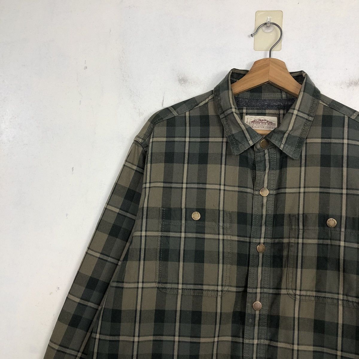 Japanese Brand Vintage Chore Jacket Plaid Blanket Katahdin Iron Work Tartan Size US M / EU 48-50 / 2 - 9 Thumbnail