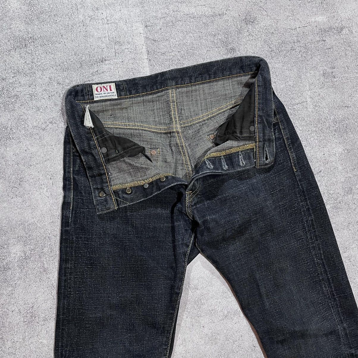 Oni ONI Denim Selvedge Jeans Indigo ONI-902-AIZUMI Made Japan 29 Size US 29 - 4 Thumbnail