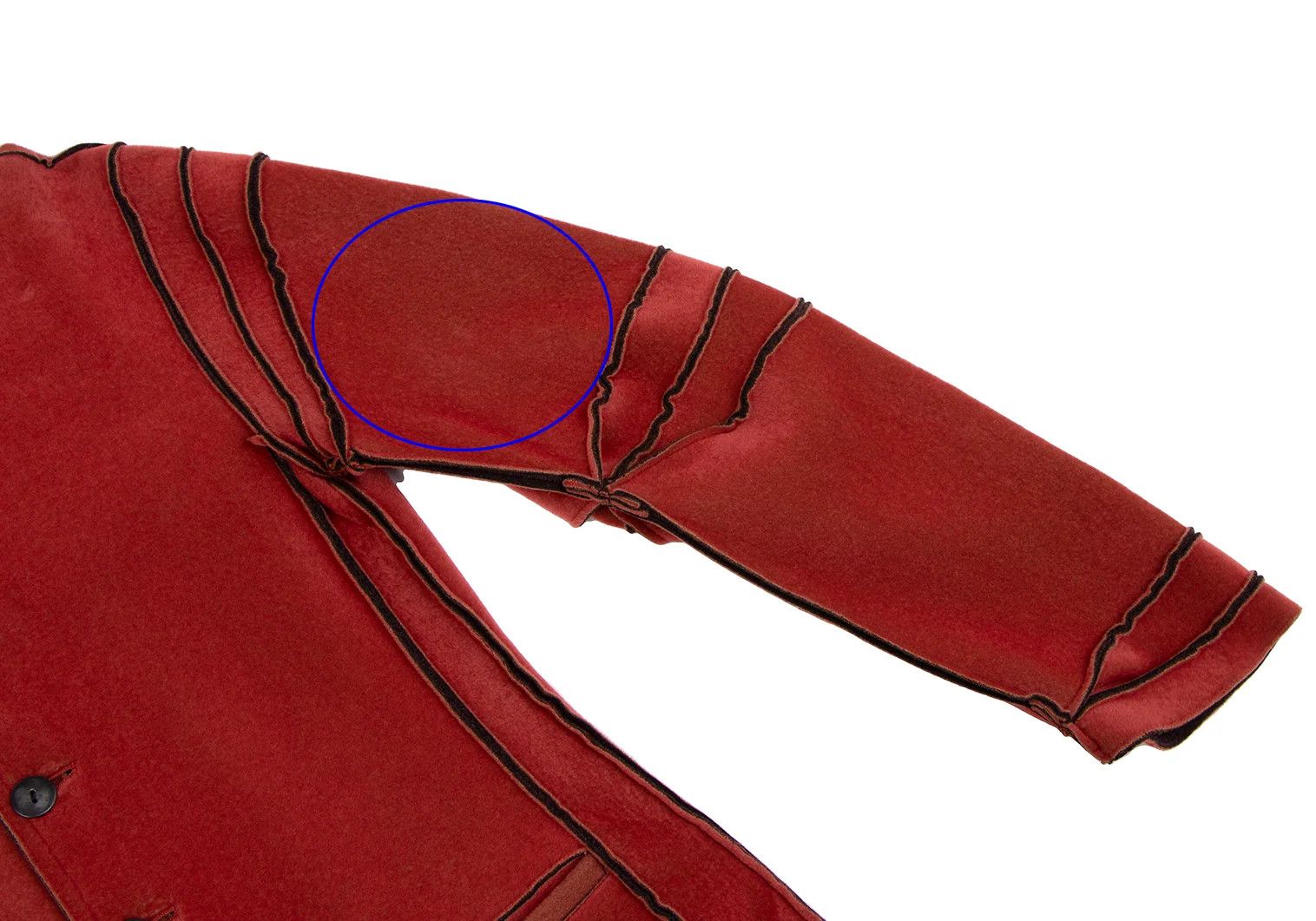 Jean Paul Gaultier Outseam Flock Jacket in Red Size 48 Size US M / EU 48-50 / 2 - 5 Thumbnail
