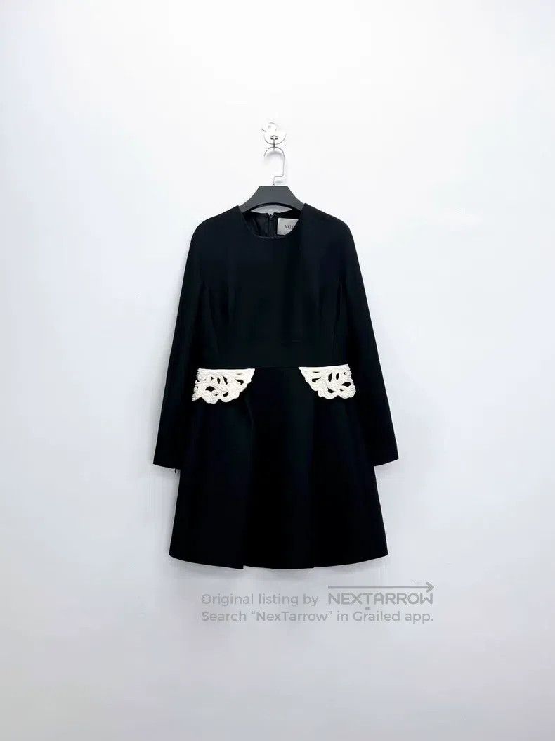 Valentino Valentino Black heavy stitched leather stud bead embroider Size S / US 4 / IT 40 - 1 Thumbnail
