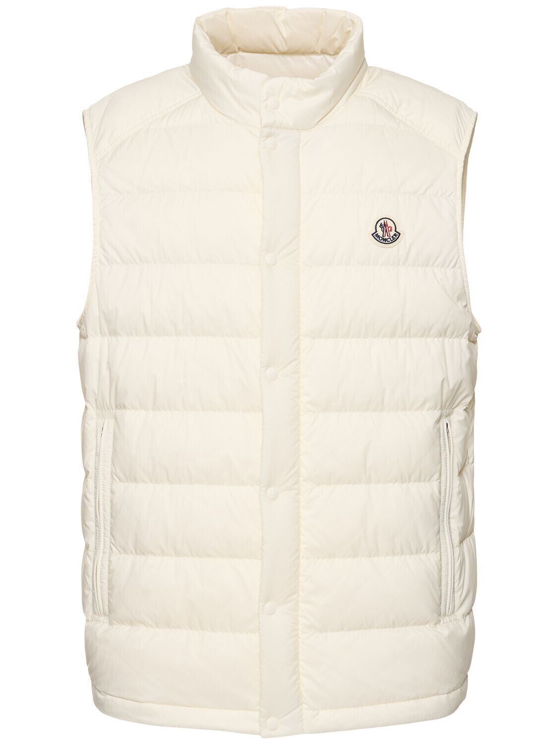 MONCLER Barthe $1190 Men's White Down Vest New 1