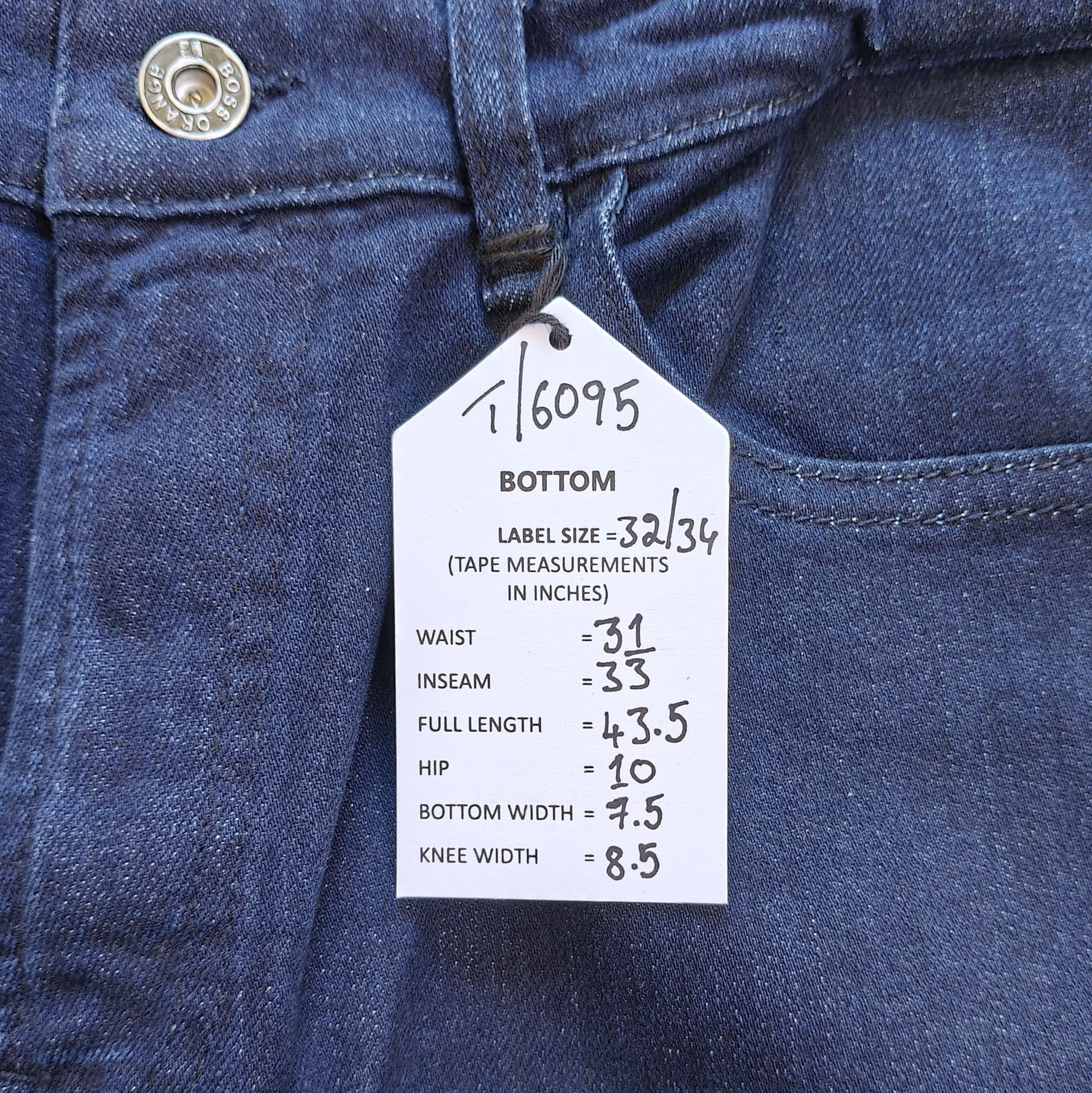 Hugo Boss BOSS Relaxed Fit men's Jeans Free Shipping T/6095 Size US 32 / EU 48 - 13 Thumbnail