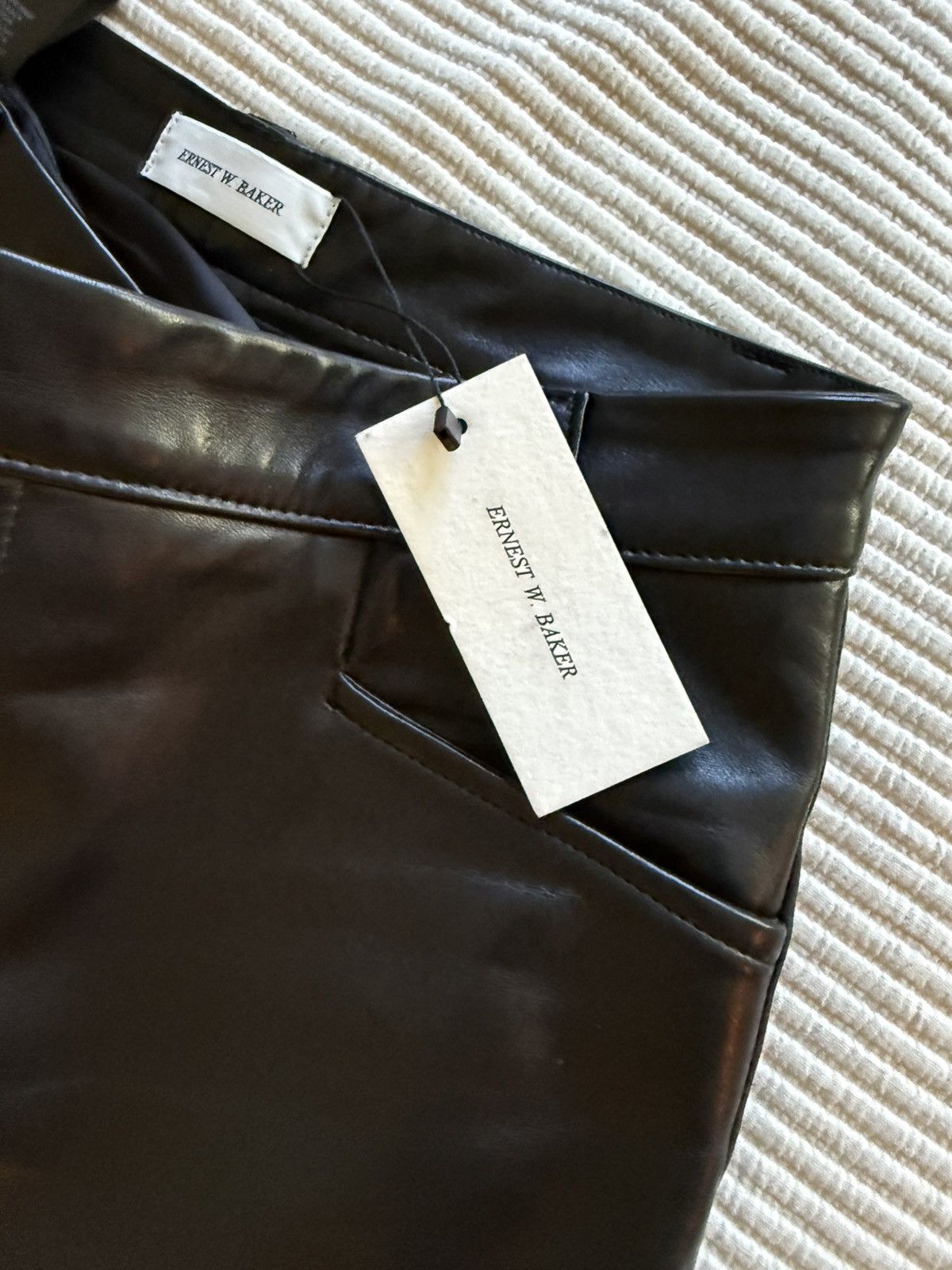 Ernest W. Baker Ernest Baker flared leather trouser Size US 32 / EU 48 - 3 Thumbnail