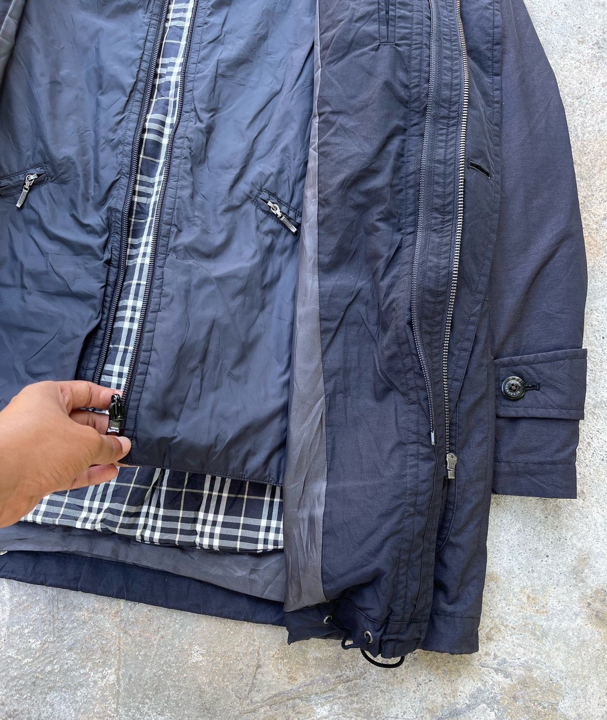 Burberry 🔥Vintage Burberry Double Layer Nova Check Coat/Jacket Size US M / EU 48-50 / 2 - 12 Thumbnail