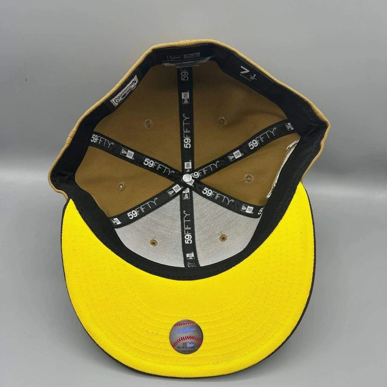 New Era Montreal Expos Hat Men 7 1/2 Brown Yellow MLB Fitted Cap Size ONE SIZE - 2 Thumbnail