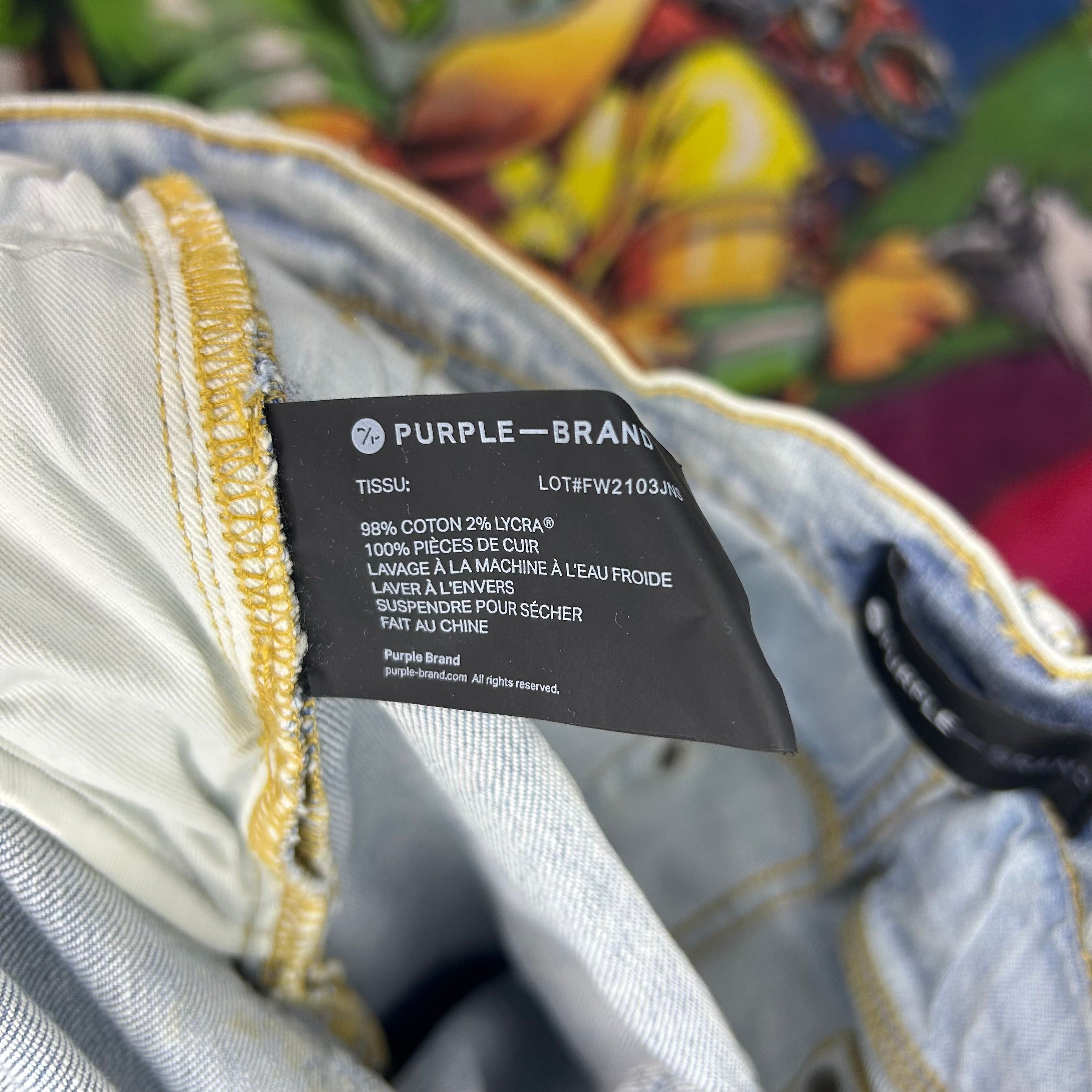 Purple Brand Purple Brand Venice Sunbleached Skinny Jeans Size 30” Size US 30 / EU 46 - 4 Thumbnail