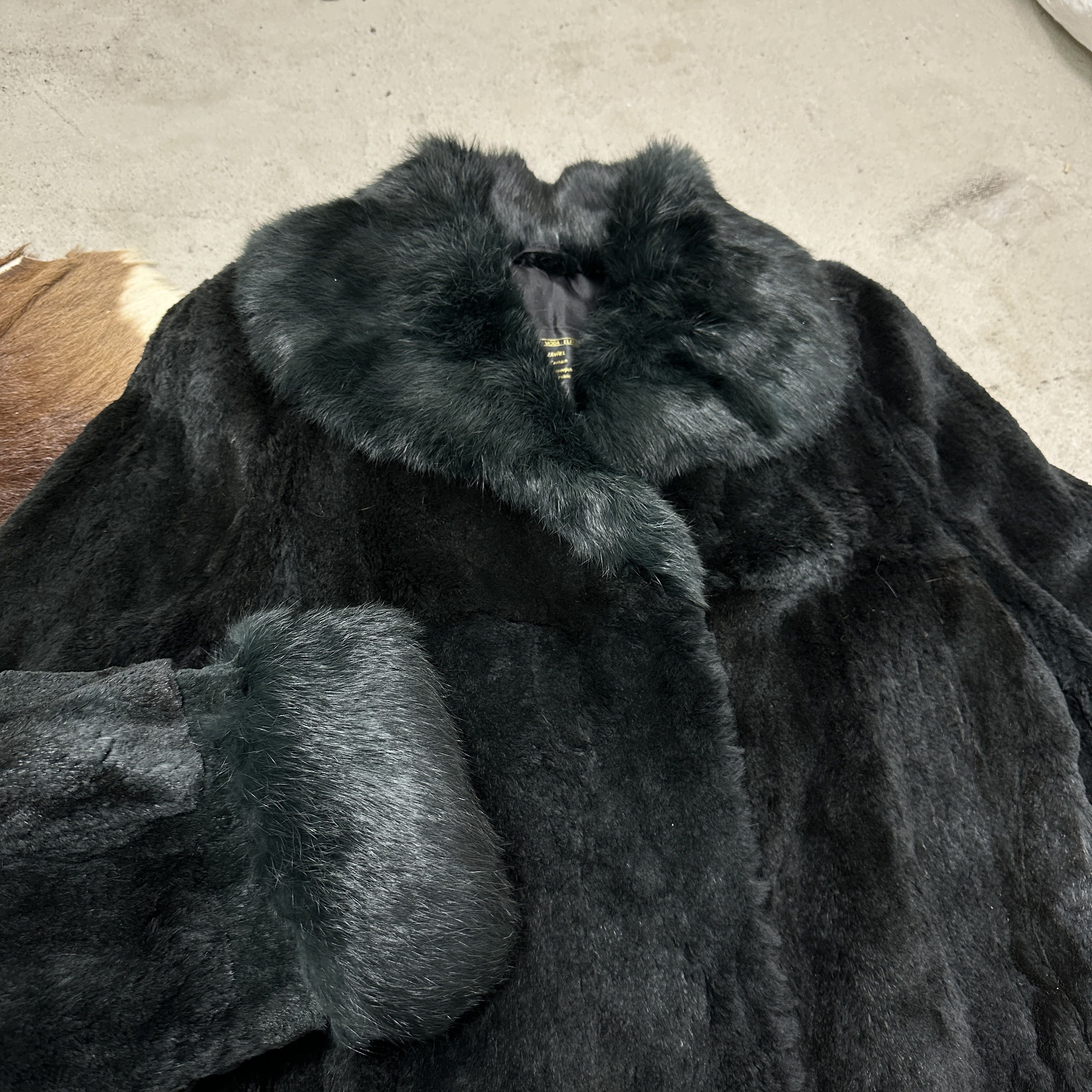 Vintage Vintage Old Money Maxi Bootle Green Rabbit Fur 90s Size L / US 10 / IT 46 - 5 Thumbnail