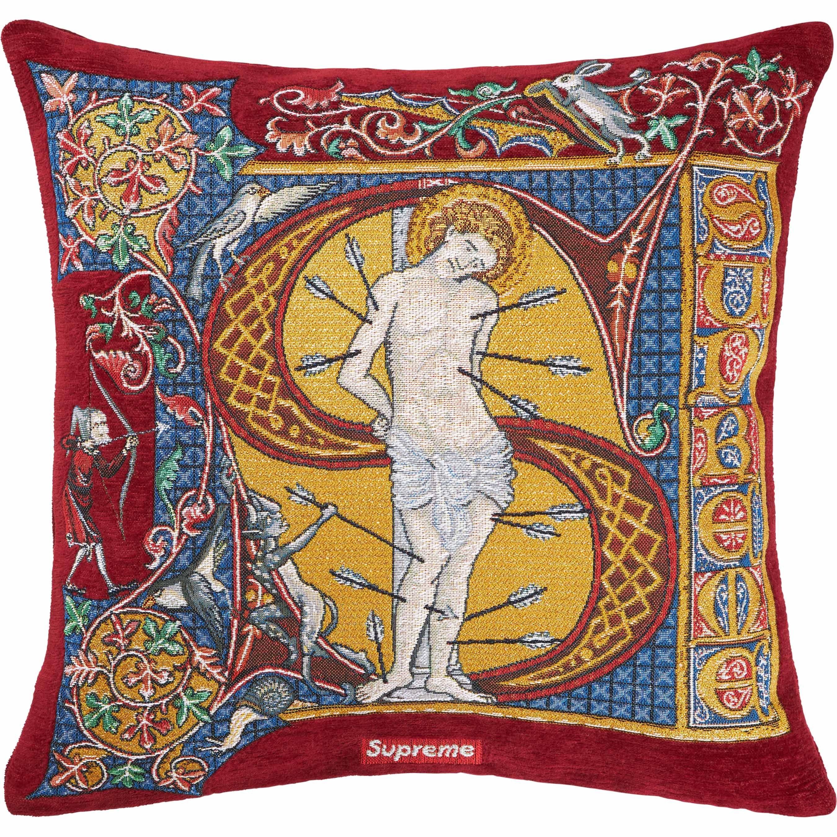 Pre-owned Supreme Jules Pansu Saint Sebastian Pillow In Red