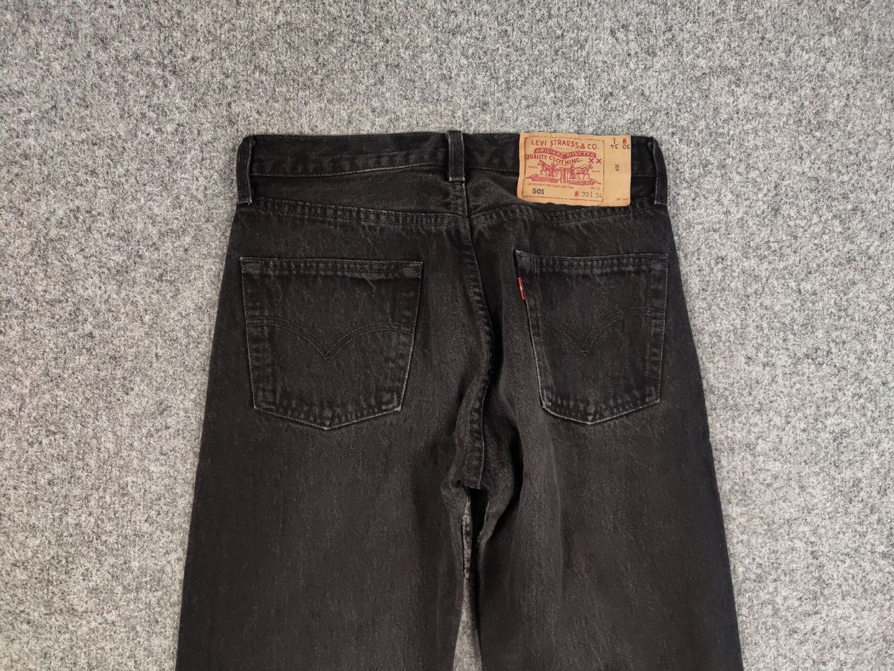 Levi's Vintage 90's Levis 501 Black Faded Denim Jeans Usa Style Size US 30 / EU 46 - 13 Thumbnail