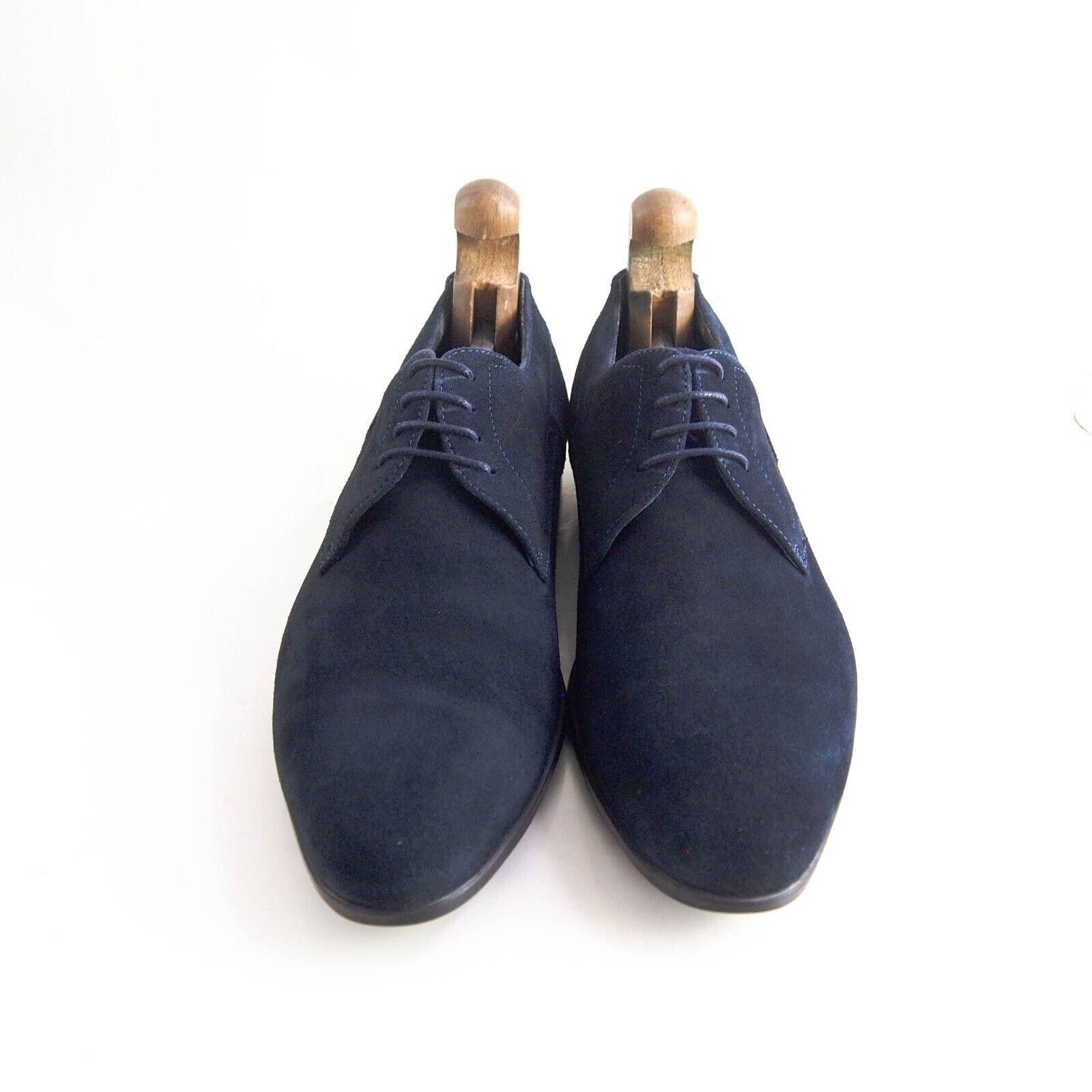 Hugo Boss Hugo Boss Derby Oxfords Blue Suede Mens EU 44.5 US 11.5 $520 Size US 11.5 / EU 44-45 - 8 Thumbnail