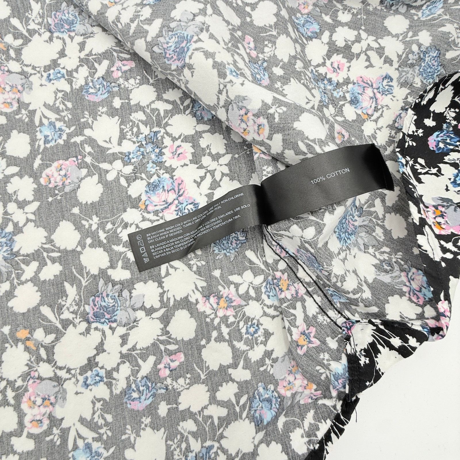 Denim & Flower Denim & Flower Floral Short Sleeve Button Down Shirt Size US L / EU 52-54 / 3 - 4 Thumbnail