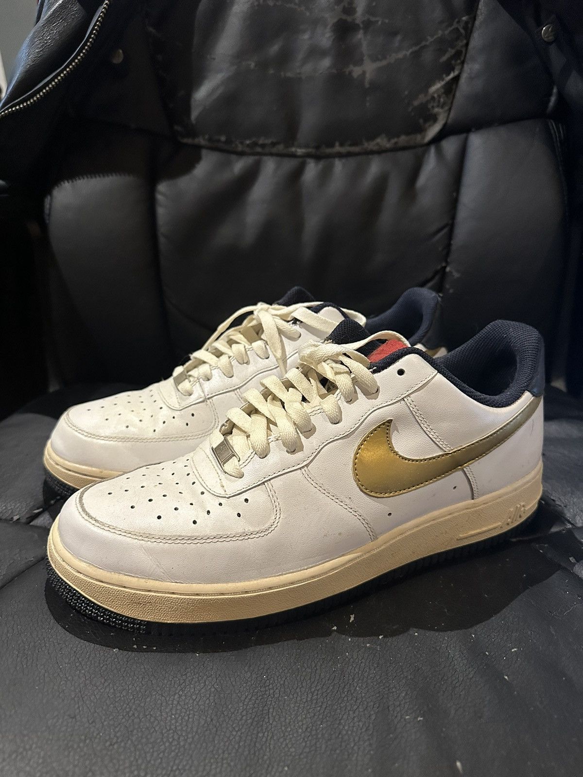 Nike 2008 USA Olympic Air Force 1 Low White Size US 11 / EU 44 - 1 Thumbnail