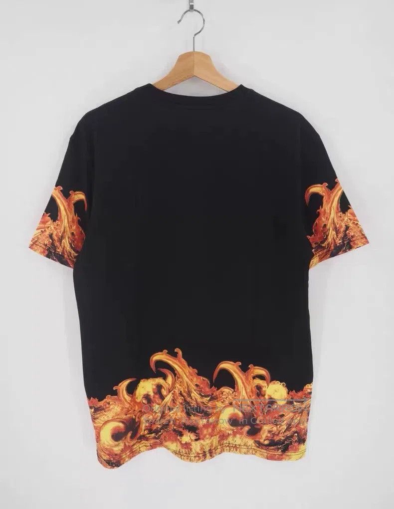 Givenchy Givenchy Black Flame Short Sleeve Size XL Size US XL / EU 56 / 4 - 2 Thumbnail