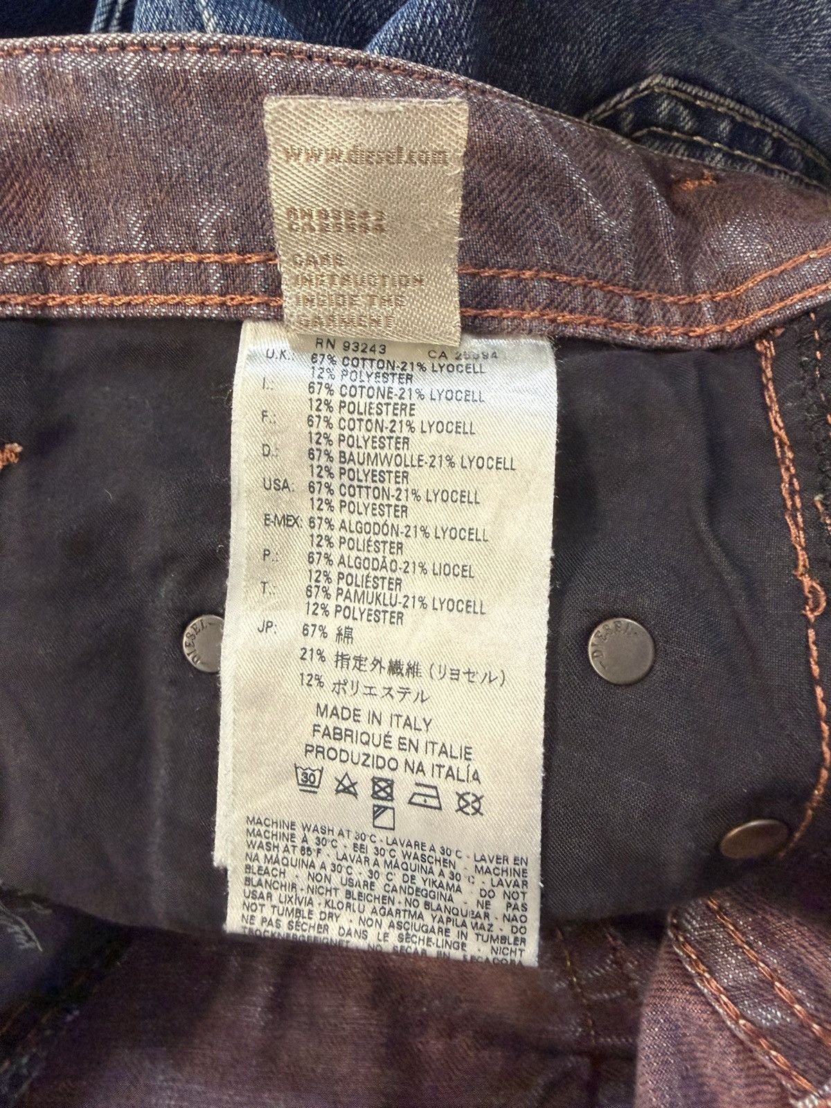 Diesel IAKOP Slim Tapered Jeans Wash 0815K 30x30 Size US 30 / EU 46 - 15 Thumbnail