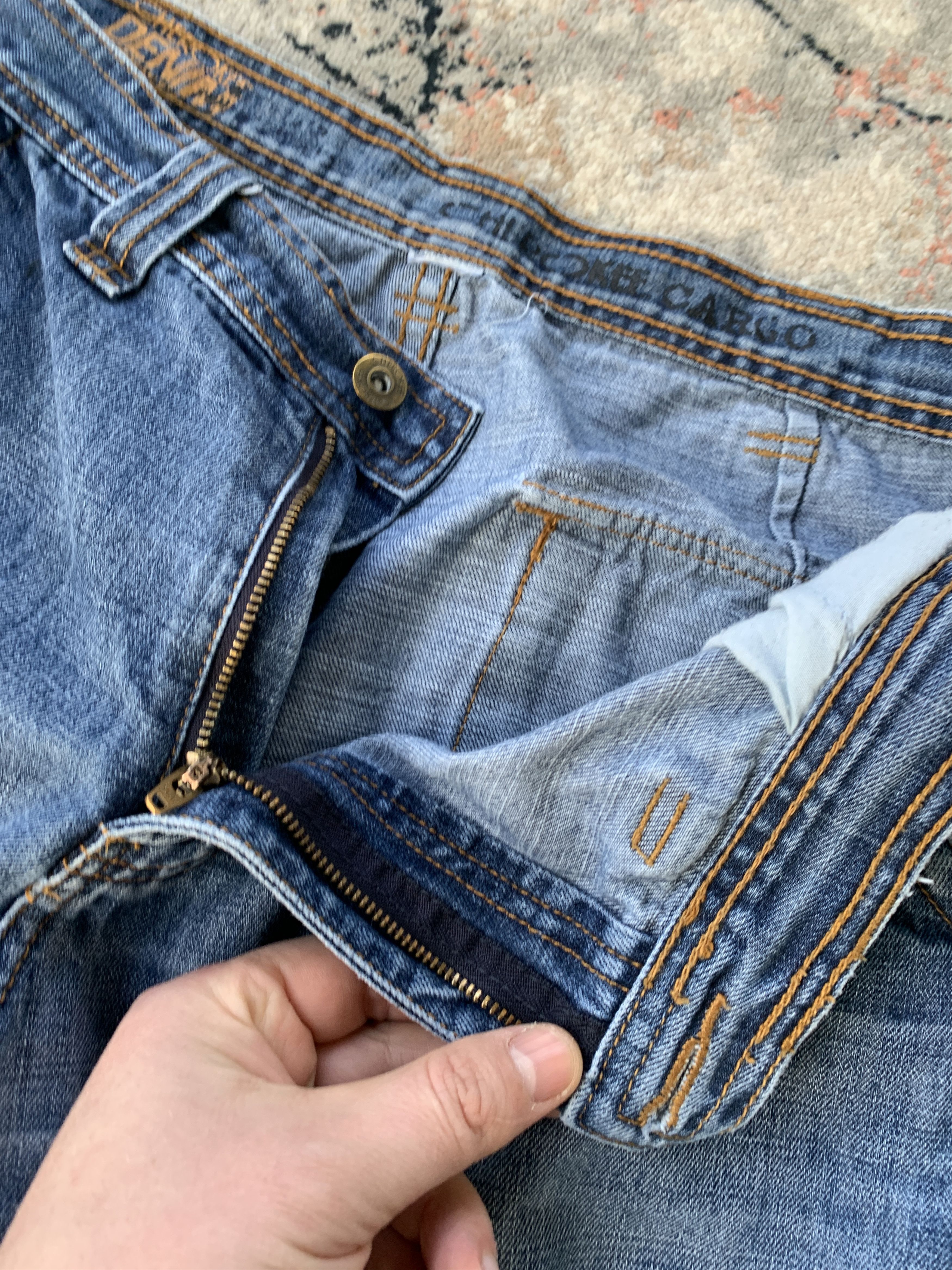 Cherokee × Vintage Vintage Cherokee Cargo Denim Pants Size US 34 / EU 50 - 13 Thumbnail