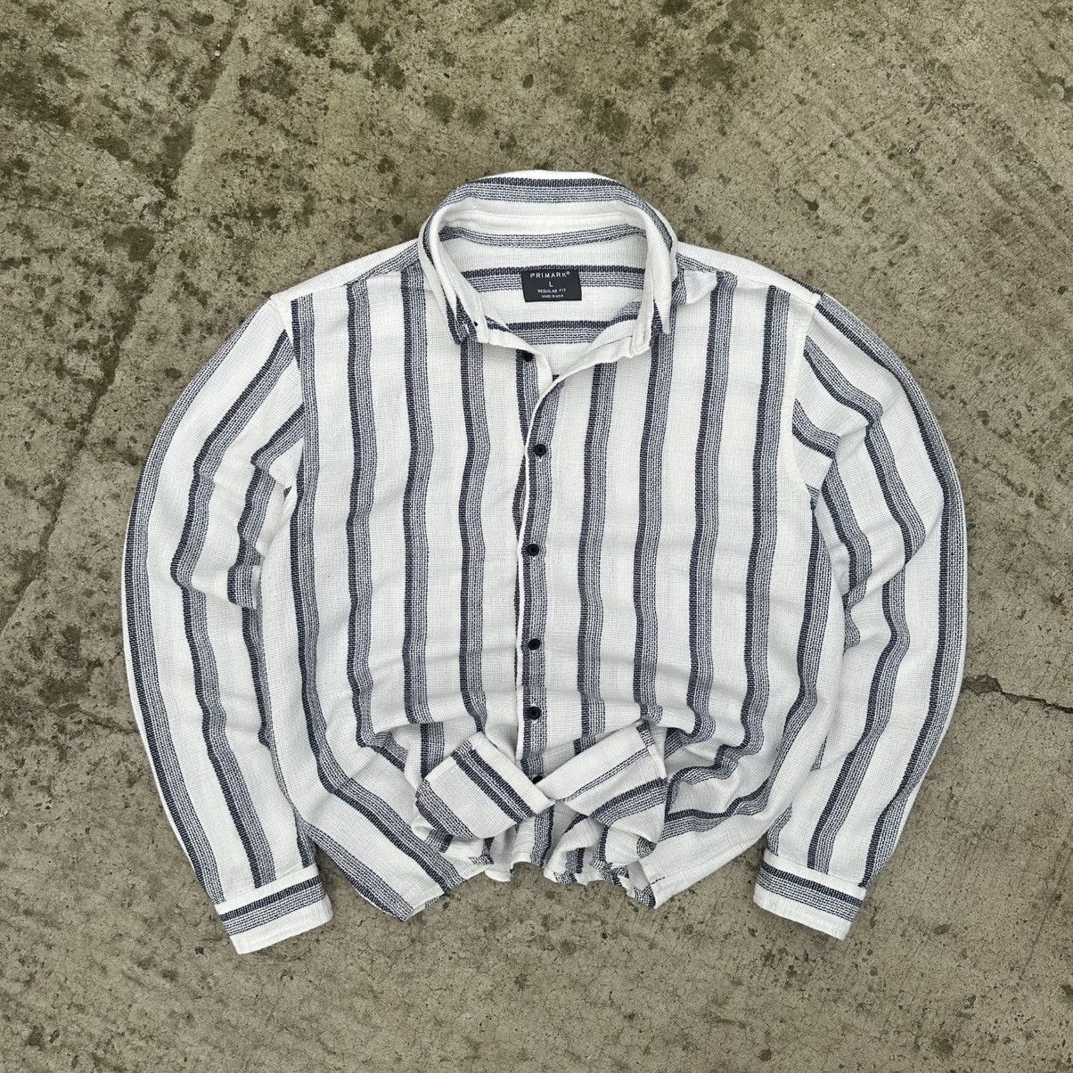 Primark Vintage Primark Knit Checkered Shirt Button Up Old Money Size US L / EU 52-54 / 3 - 1 Thumbnail
