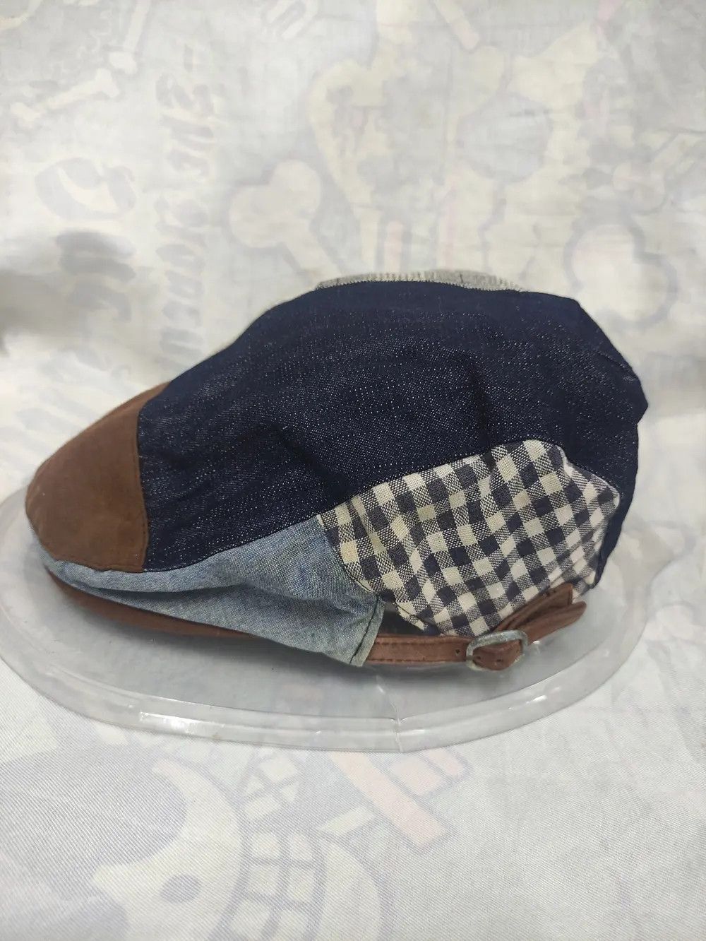 Japanese Brand × Vintage JAPANESE BRAND DENIM PATCHWORK BARETTA CAP Size ONE SIZE - 4 Thumbnail