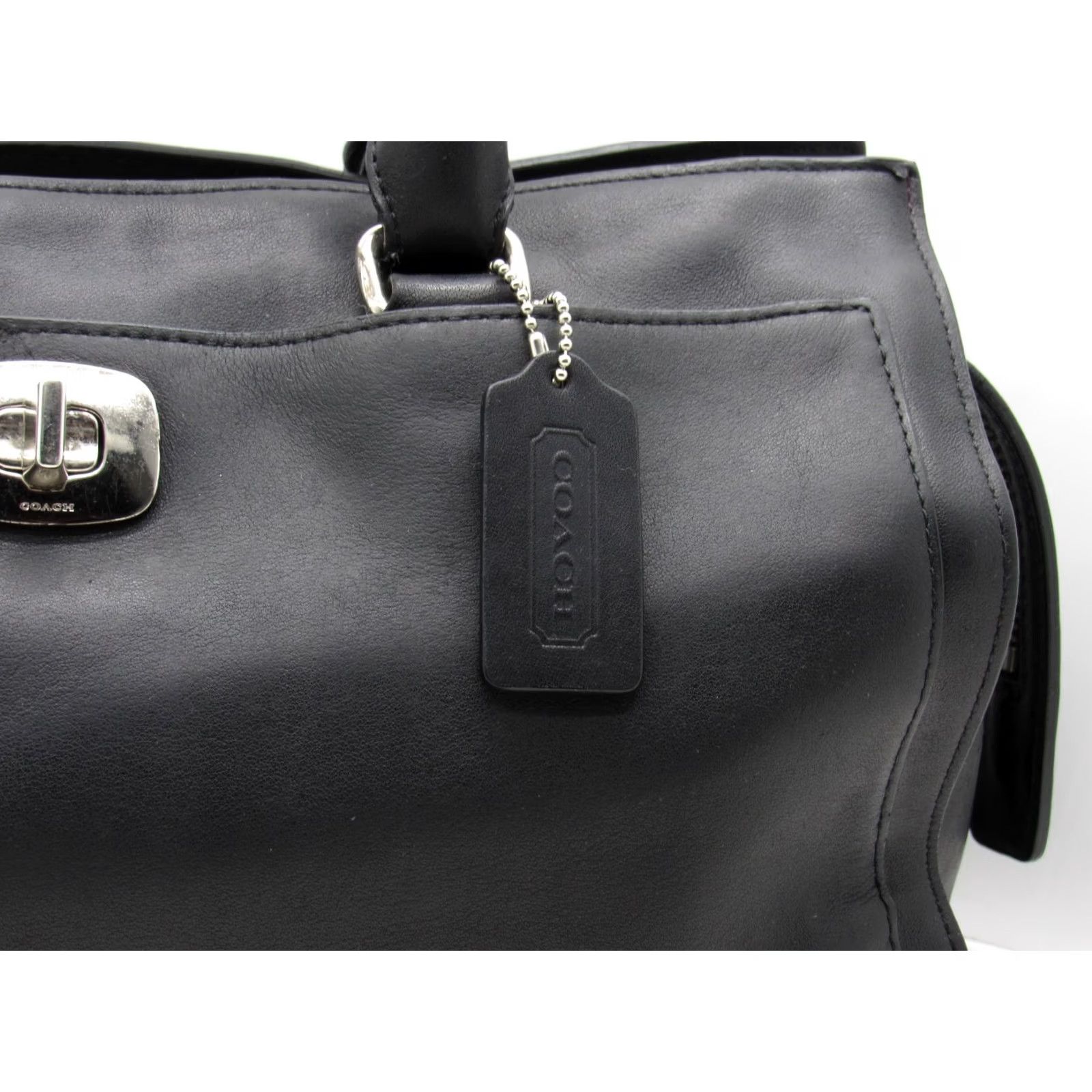 Coach VINTAGE Coach Chelsea Tote Bag Large Black Leather Women Size ONE SIZE - 2 Thumbnail