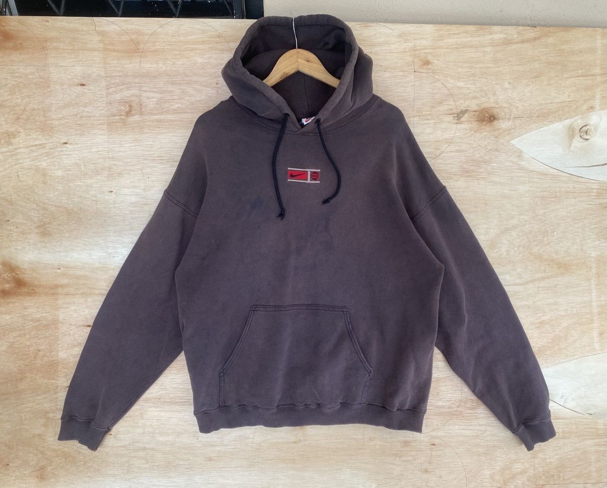 Nike 90s Nike Centre Logo Distressed Fade Hoodie Size US XL / EU 56 / 4 - 1 Thumbnail