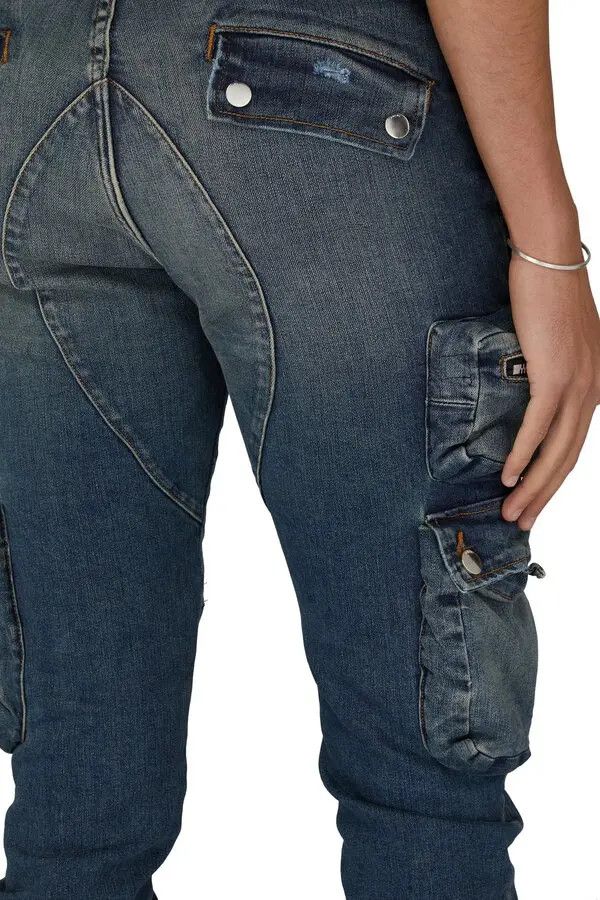 Amiri o1y0525 Denim Pant in Blue Size US 31 - 4 Thumbnail