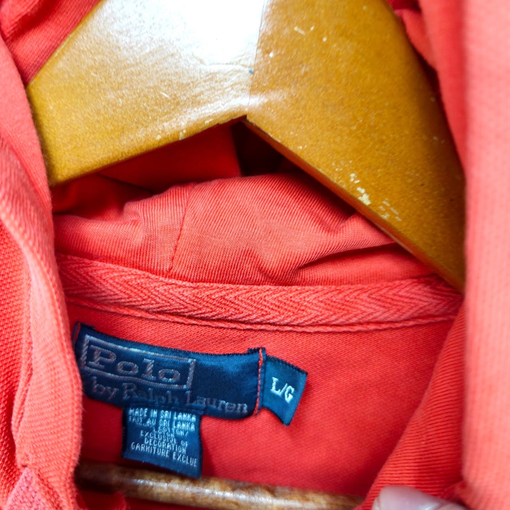 Polo Ralph Lauren VINTAGE Polo Ralph Lauren Full Zip Lightweight Hoodie Large Size US L / EU 52-54 / 3 - 3 Thumbnail