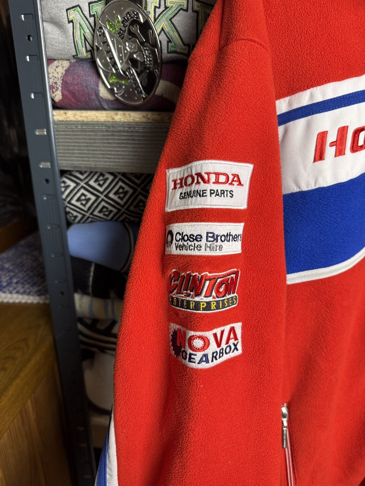 Honda Vintage Honda Racing Fleece Zip Jacket Size M Size US M / EU 48-50 / 2 - 8 Thumbnail