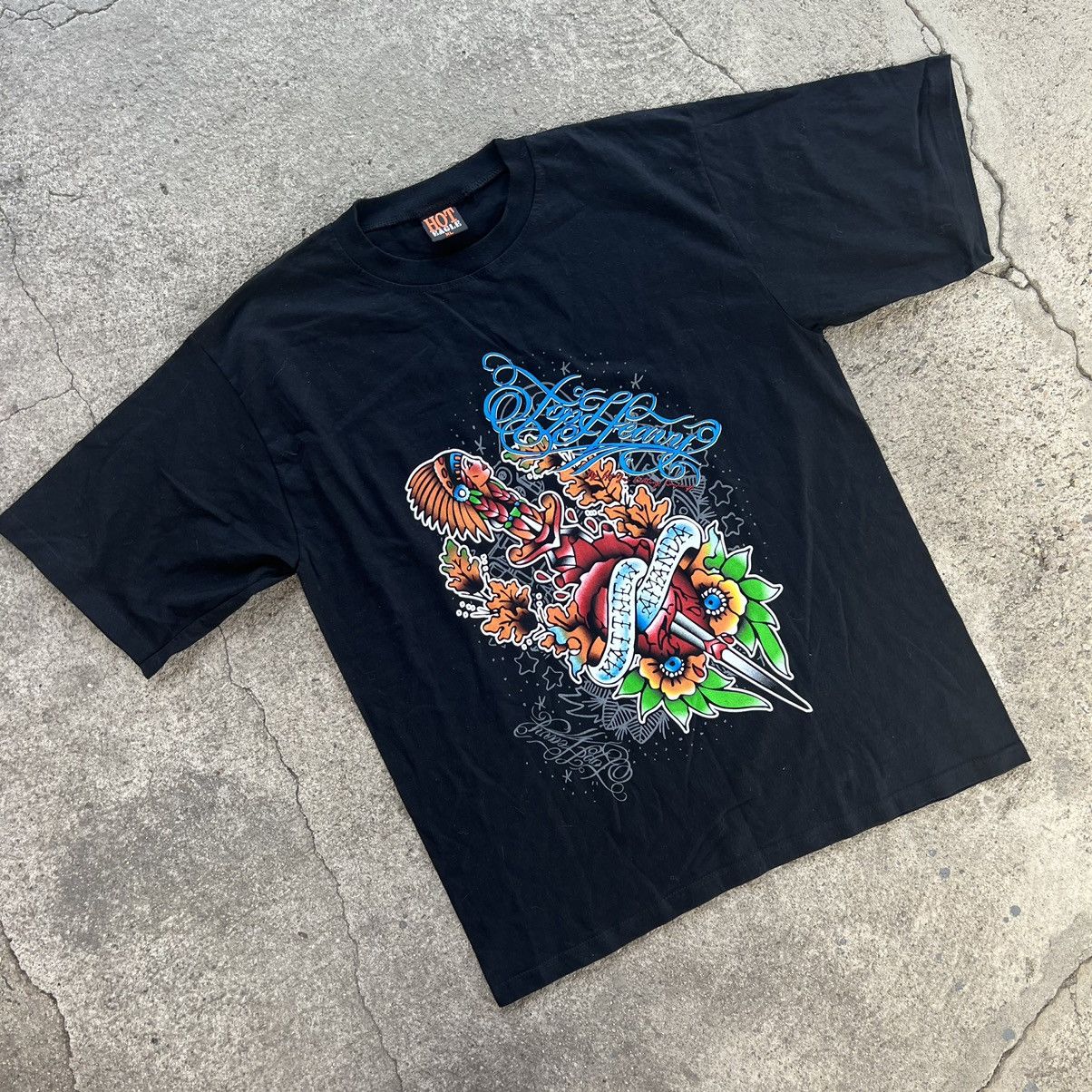 Affliction × Southpole × Vintage Y2K Southpole Affliction Style AOP Graphic Rave Tshirt Size US XL / EU 56 / 4 - 2 Thumbnail