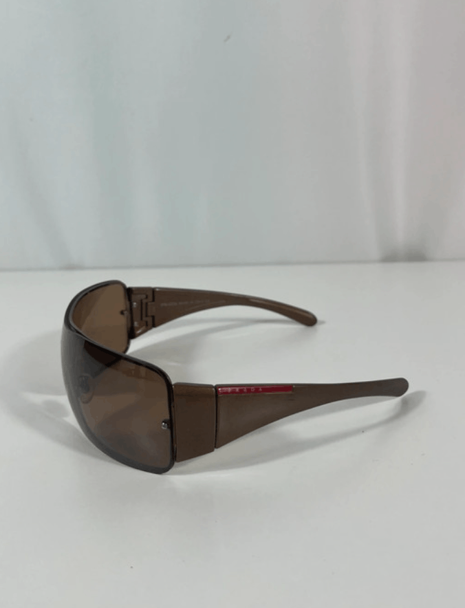 Prada PRADA Sunglasses Star Flame Wrap Shield Metal Size ONE SIZE - 1 Thumbnail