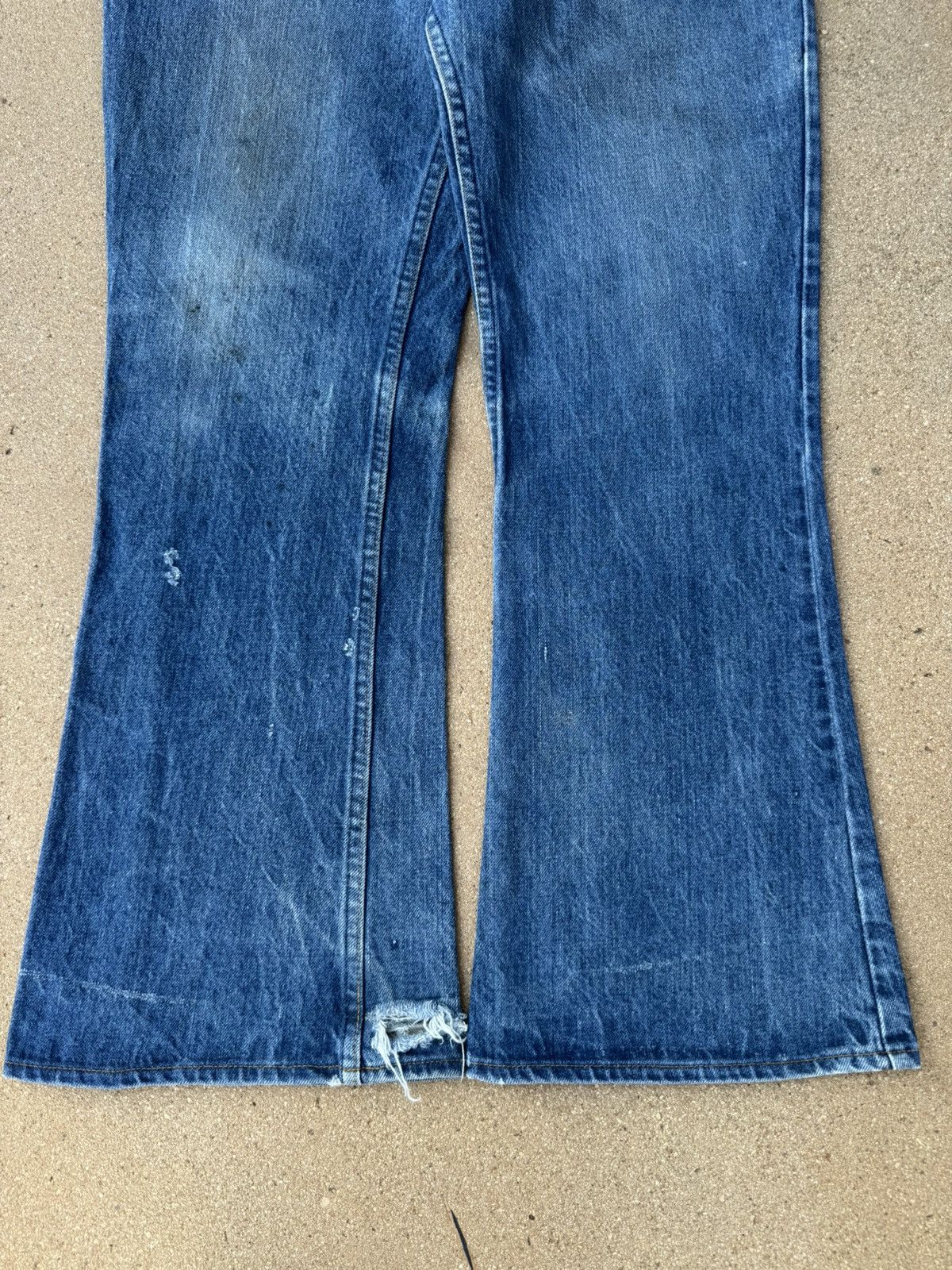 Levi's Vtg 70’s Levi’s 646 Orange Tab Bellbottom Flare Jeans 33x28 Size US 33 - 3 Thumbnail