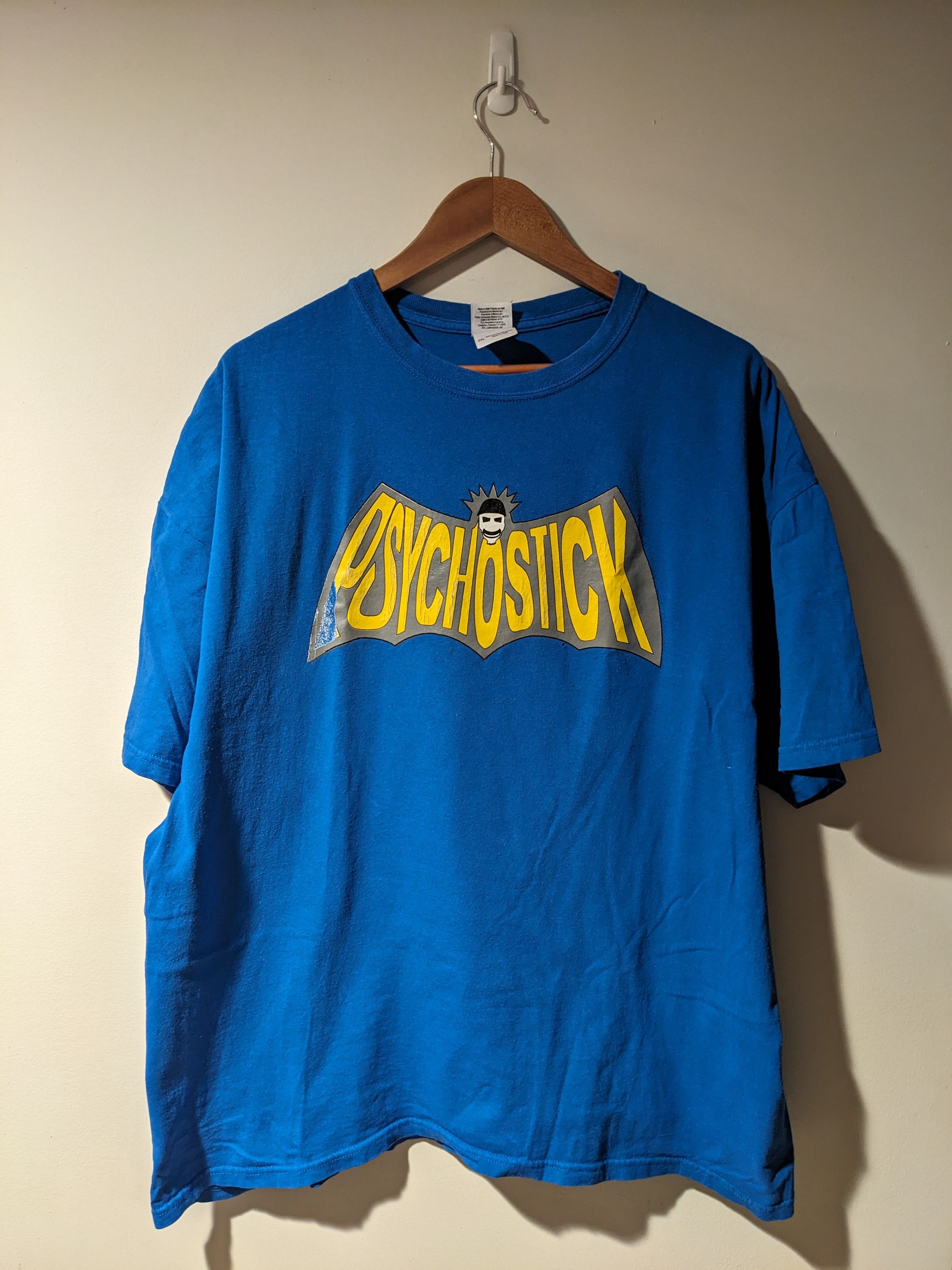 Other Vintage Y2K Psychostick Band Tour Batman Spoof T-Shirt Size US XXL / EU 58 / 5 - 1 Thumbnail