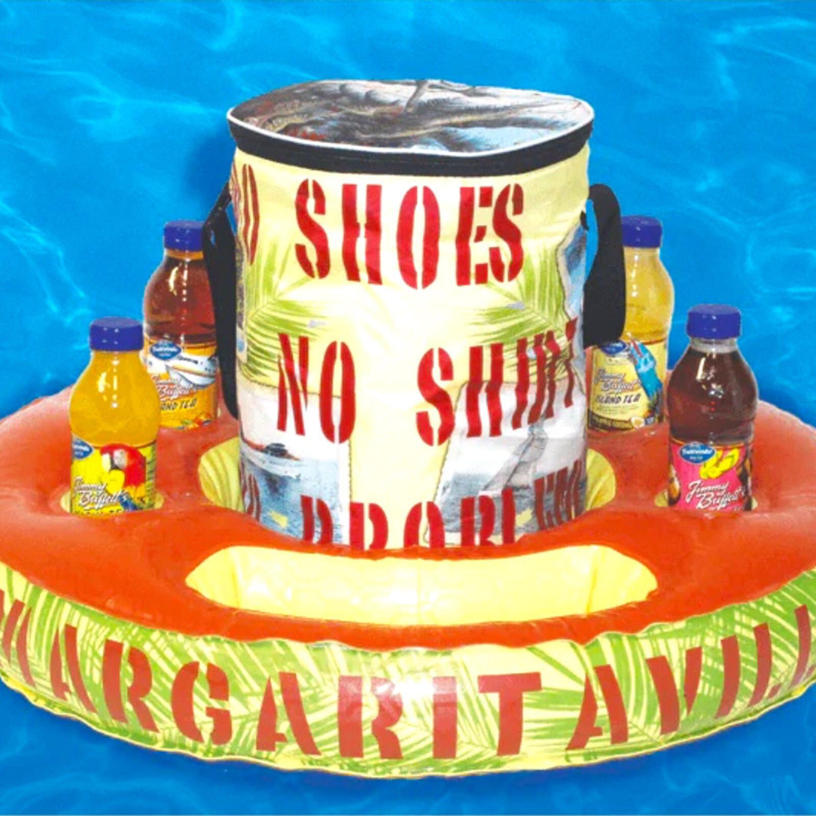Other Margaritaville Float Cooler 5 Cup Holders NIB Pool Lake Size ONE SIZE - 3 Thumbnail