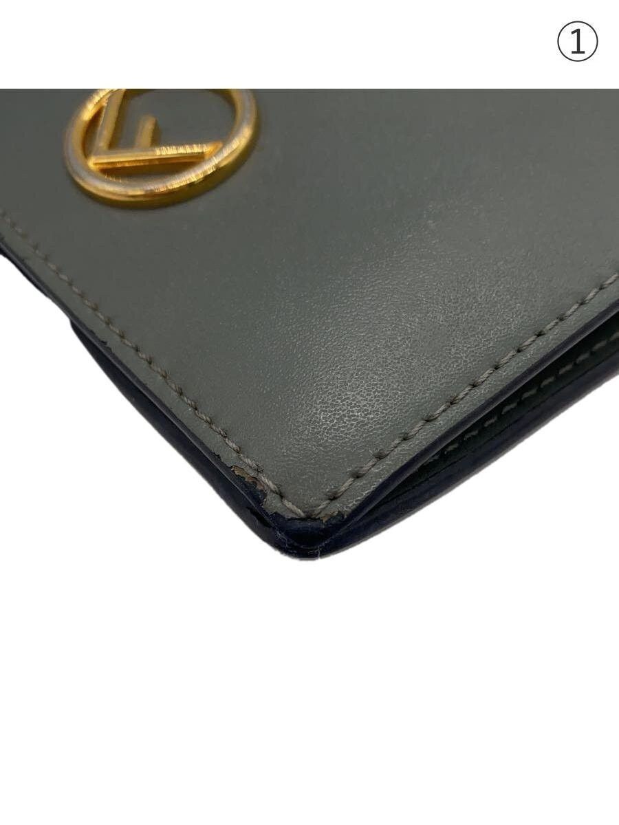Fendi Fendi F Bi-Fold Wallet Grey Size ONE SIZE - 7 Thumbnail