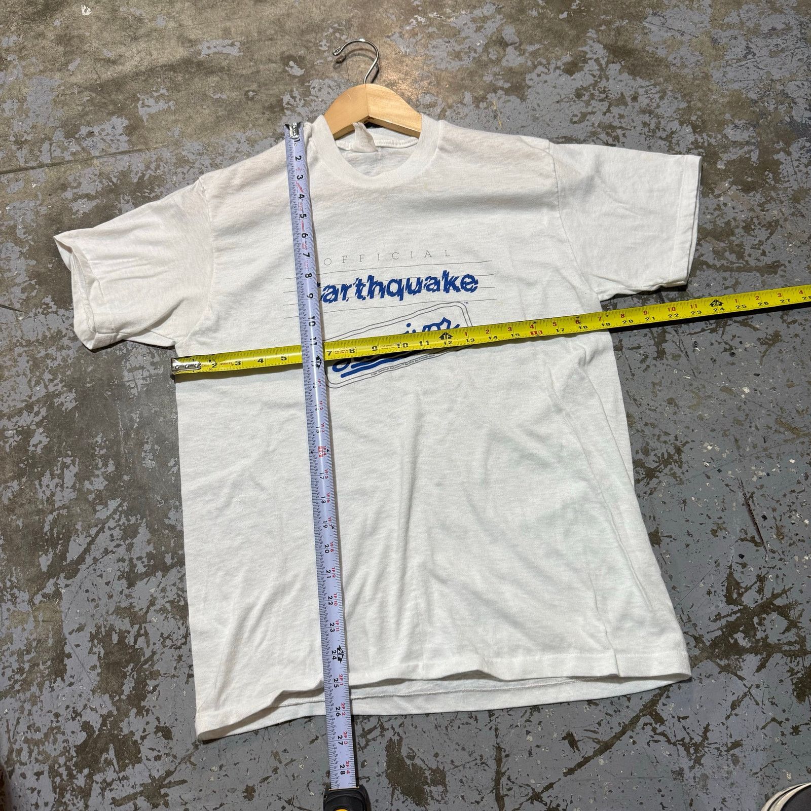 Vintage Vintage 80’s Official Earthquake Survivor Tee Size US M / EU 48-50 / 2 - 6 Thumbnail