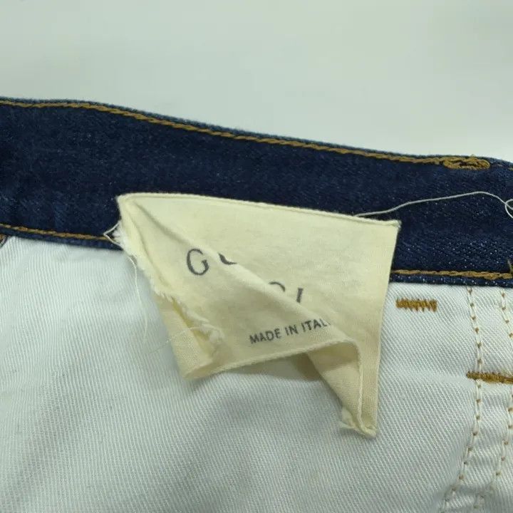 Gucci Gucci Gucci Blue Tiger Print Straight Leg Jeans -2506 Size US 30 / EU 46 - 4 Thumbnail
