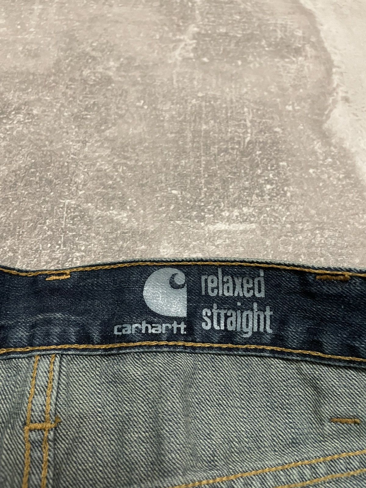 Carhartt × Denime × Vintage Vintage Carhartt Relaxed Straight Denim Jeans 36/34 Size US 36 / EU 52 - 15 Thumbnail