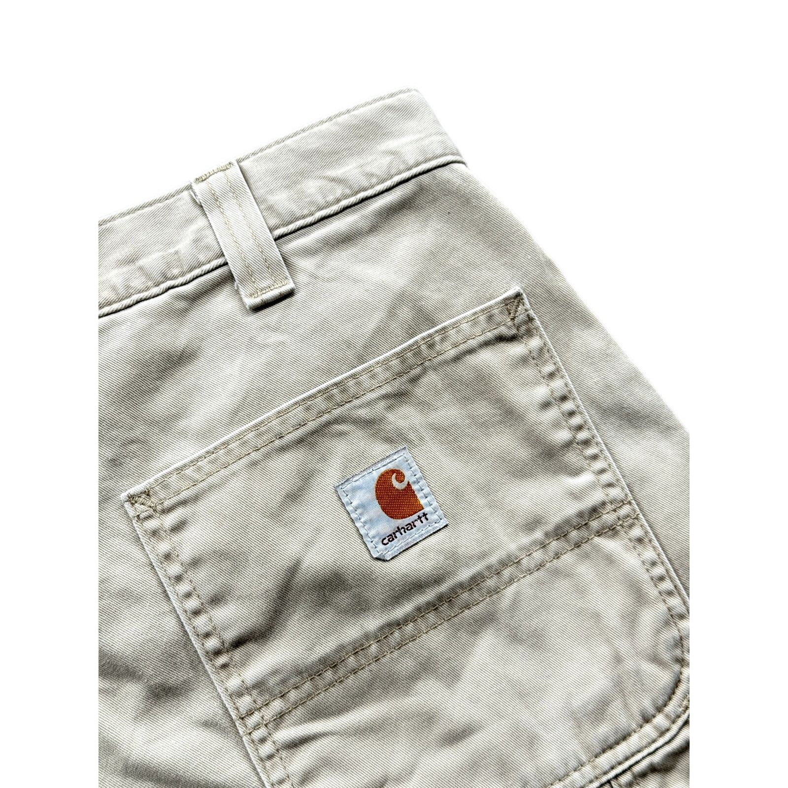 Carhartt × Vintage 2000's Carhartt Tan Cotton Canvas Workwear Shorts Size US 32 / EU 48 - 5 Thumbnail