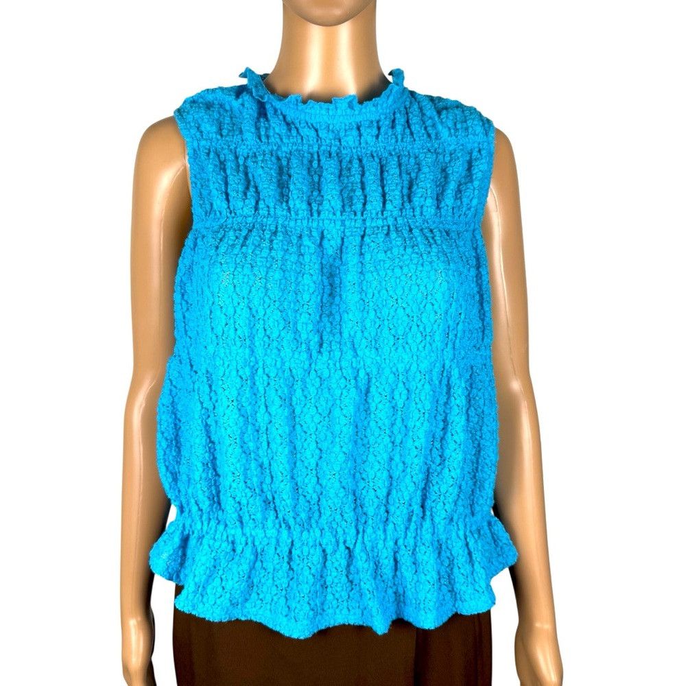 Free People Free People Blue Cinch Me Top Size S Size S / US 4 / IT 40 - 3 Thumbnail